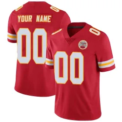 Kansas City Chiefs Men's Limited Red Team Color Vapor Untouchable Jersey (00 Custom)