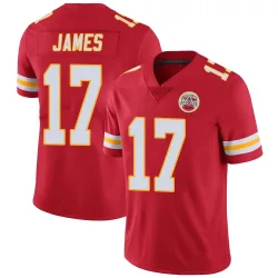 Kansas City Chiefs Men's Limited Red Team Color Vapor Untouchable Jersey (17 Richie James)