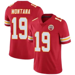 Kansas City Chiefs Men's Limited Red Team Color Vapor Untouchable Jersey (19 Joe Montana)