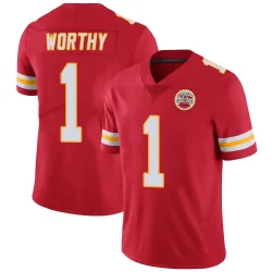 Kansas City Chiefs Men's Limited Red Team Color Vapor Untouchable Jersey (1 Xavier Worthy)