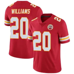 Kansas City Chiefs Men's Limited Red Team Color Vapor Untouchable Jersey (20 Nohl Williams)