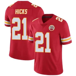 Kansas City Chiefs Men's Limited Red Team Color Vapor Untouchable Jersey (21 Jaden Hicks)