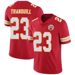 Kansas City Chiefs Men's Limited Red Team Color Vapor Untouchable Jersey (23 Drue Tranquill)