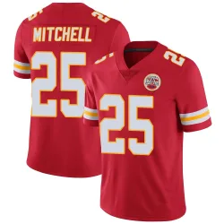 Kansas City Chiefs Men's Limited Red Team Color Vapor Untouchable Jersey (25 Elijah Mitchell)