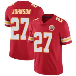 Kansas City Chiefs Men's Limited Red Team Color Vapor Untouchable Jersey (27 Larry Johnson)