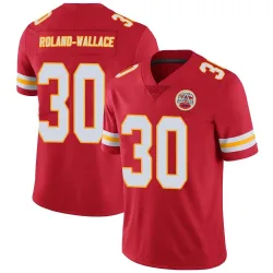 Kansas City Chiefs Men's Limited Red Team Color Vapor Untouchable Jersey (30 Christian Roland-Wallace)