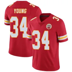 Kansas City Chiefs Men's Limited Red Team Color Vapor Untouchable Jersey (34 Elijah Young)