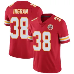Kansas City Chiefs Men's Limited Red Team Color Vapor Untouchable Jersey (38 Keaontay Ingram)