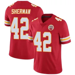 Kansas City Chiefs Men's Limited Red Team Color Vapor Untouchable Jersey (42 Anthony Sherman)