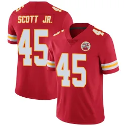 Kansas City Chiefs Men's Limited Red Team Color Vapor Untouchable Jersey (45 Eric Scott Jr.)