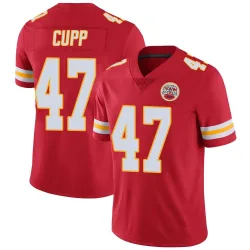 Kansas City Chiefs Men's Limited Red Team Color Vapor Untouchable Jersey (47 Baylor Cupp)