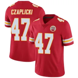 Kansas City Chiefs Men's Limited Red Team Color Vapor Untouchable Jersey (47 Eddie Czaplicki)