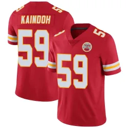 Kansas City Chiefs Men's Limited Red Team Color Vapor Untouchable Jersey (59 Joshua Kaindoh)