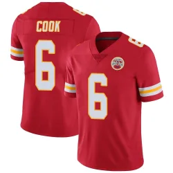 Kansas City Chiefs Men's Limited Red Team Color Vapor Untouchable Jersey (6 Bryan Cook)