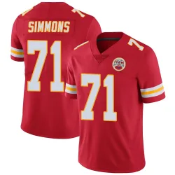 Kansas City Chiefs Men's Limited Red Team Color Vapor Untouchable Jersey (71 Josh Simmons)