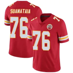 Kansas City Chiefs Men's Limited Red Team Color Vapor Untouchable Jersey (76 Kingsley Suamataia)
