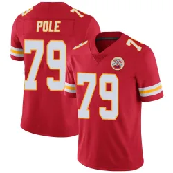 Kansas City Chiefs Men's Limited Red Team Color Vapor Untouchable Jersey (79 Esa Pole)
