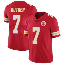 Kansas City Chiefs Men's Limited Red Team Color Vapor Untouchable Jersey (7 Harrison Butker)