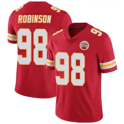 Kansas City Chiefs Men's Limited Red Team Color Vapor Untouchable Jersey (98 Janarius Robinson)