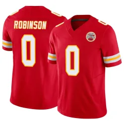 Kansas City Chiefs Men's Limited Red Vapor F.U.S.E. Jersey (0 Janarius Robinson)
