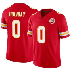 Kansas City Chiefs Men's Limited Red Vapor F.U.S.E. Jersey (0 Jimmy Holiday)