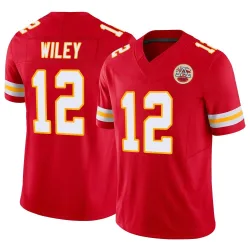 Kansas City Chiefs Men's Limited Red Vapor F.U.S.E. Jersey (12 Jared Wiley)