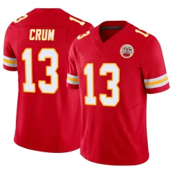 Kansas City Chiefs Men's Limited Red Vapor F.U.S.E. Jersey (13 Dustin Crum)