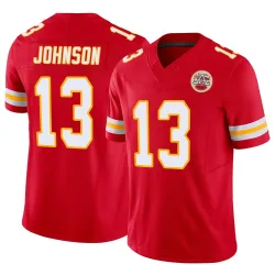 Kansas City Chiefs Men's Limited Red Vapor F.U.S.E. Jersey (13 Nazeeh Johnson)