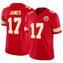 Kansas City Chiefs Men's Limited Red Vapor F.U.S.E. Jersey (17 Richie James)