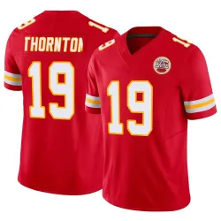 Kansas City Chiefs Men's Limited Red Vapor F.U.S.E. Jersey (19 Tyquan Thornton)