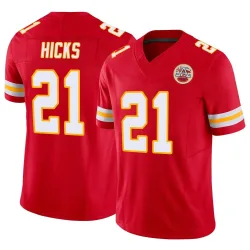 Kansas City Chiefs Men's Limited Red Vapor F.U.S.E. Jersey (21 Jaden Hicks)
