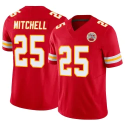 Kansas City Chiefs Men's Limited Red Vapor F.U.S.E. Jersey (25 Elijah Mitchell)