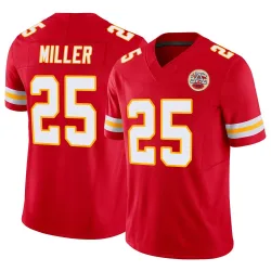 Kansas City Chiefs Men's Limited Red Vapor F.U.S.E. Jersey (25 Glendon Miller)