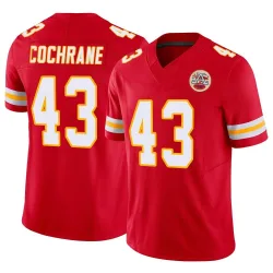 Kansas City Chiefs Men's Limited Red Vapor F.U.S.E. Jersey (43 Jack Cochrane)
