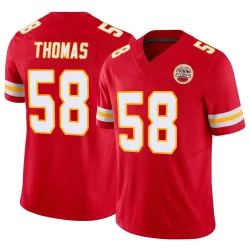 Kansas City Chiefs Men's Limited Red Vapor F.U.S.E. Jersey (58 Derrick Thomas)
