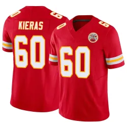 Kansas City Chiefs Men's Limited Red Vapor F.U.S.E. Jersey (60 Tautvydas Kieras)