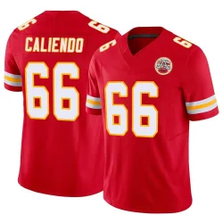 Kansas City Chiefs Men's Limited Red Vapor F.U.S.E. Jersey (66 Mike Caliendo)