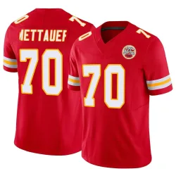 Kansas City Chiefs Men's Limited Red Vapor F.U.S.E. Jersey (70 McKade Mettauer)