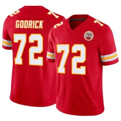 Kansas City Chiefs Men's Limited Red Vapor F.U.S.E. Jersey (72 Chukwuebuka Godrick)
