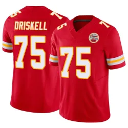 Kansas City Chiefs Men's Limited Red Vapor F.U.S.E. Jersey (75 Ethan Driskell)