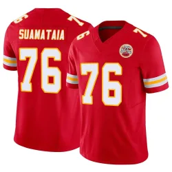 Kansas City Chiefs Men's Limited Red Vapor F.U.S.E. Jersey (76 Kingsley Suamataia)
