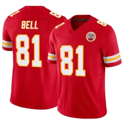 Kansas City Chiefs Men's Limited Red Vapor F.U.S.E. Jersey (81 Blake Bell)
