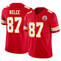 Kansas City Chiefs Men's Limited Red Vapor F.U.S.E. Jersey (87 Travis Kelce)