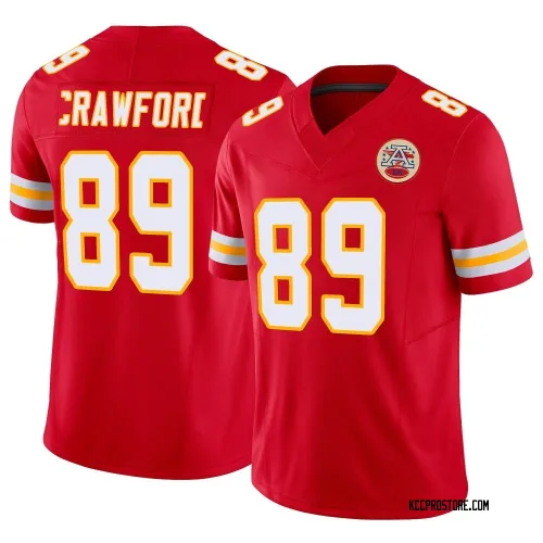 Kansas City Chiefs Men's Limited Red Vapor F.U.S.E. Jersey (89 Kekoa Crawford)
