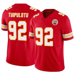 Kansas City Chiefs Men's Limited Red Vapor F.U.S.E. Jersey (92 Marlon Tuipulotu)