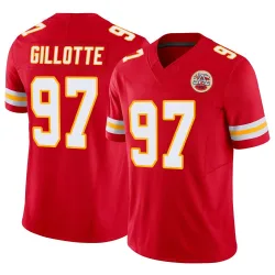 Kansas City Chiefs Men's Limited Red Vapor F.U.S.E. Jersey (97 Ashton Gillotte)