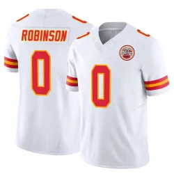 Kansas City Chiefs Men's Limited White Vapor F.U.S.E. Jersey (0 Janarius Robinson)