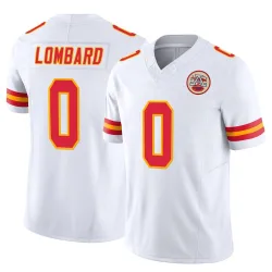 Kansas City Chiefs Men's Limited White Vapor F.U.S.E. Jersey (0 Joey Lombard)
