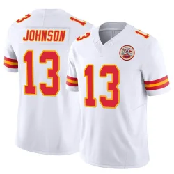 Kansas City Chiefs Men's Limited White Vapor F.U.S.E. Jersey (13 Nazeeh Johnson)