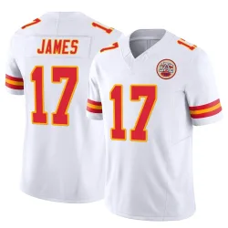 Kansas City Chiefs Men's Limited White Vapor F.U.S.E. Jersey (17 Richie James)